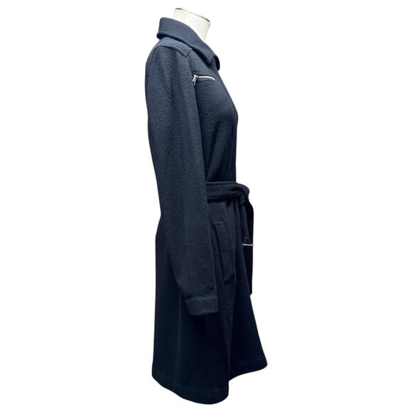 Lauren Ralph Lauren Belted Lambswool Sweater Jacket Black XL - Picture 4 of 6